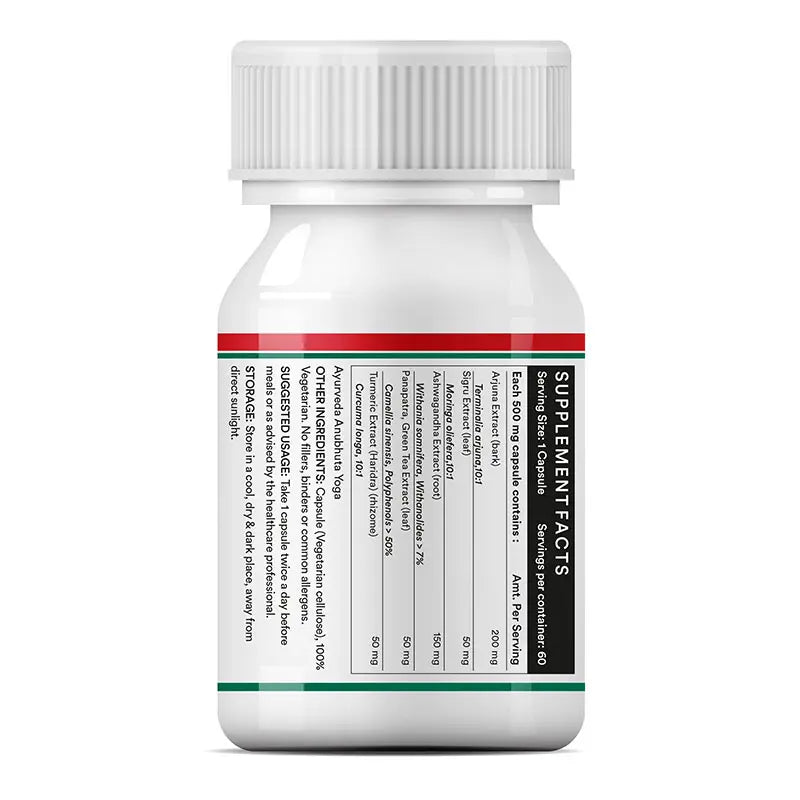 Inlife Heart Care Supplement | 500mg | Veg. Capsules