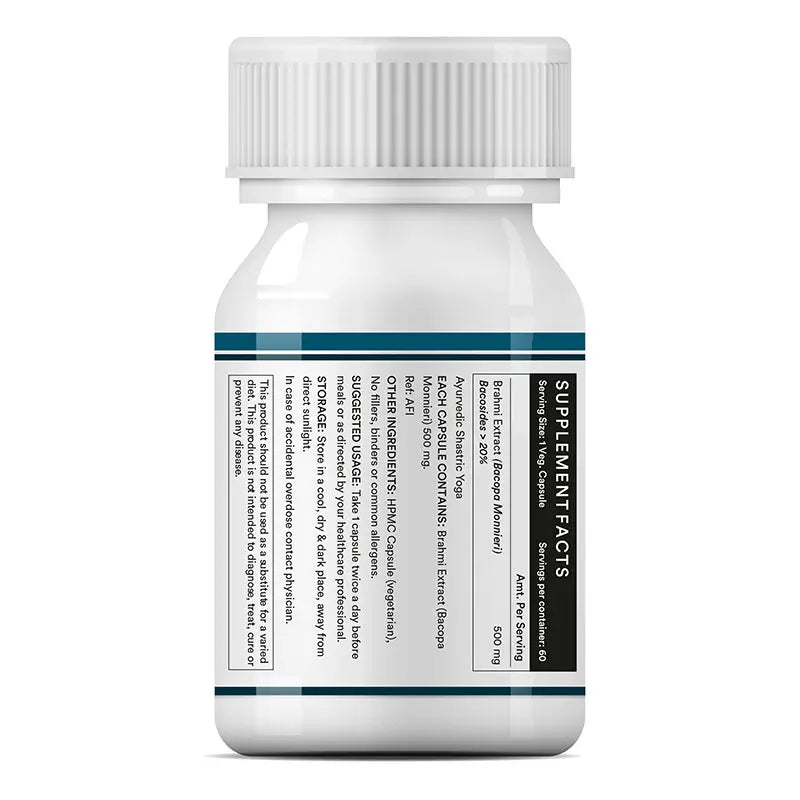 Inlife Brahmi Extract (Bacosides>20%) Supplement | Veg. Capsules