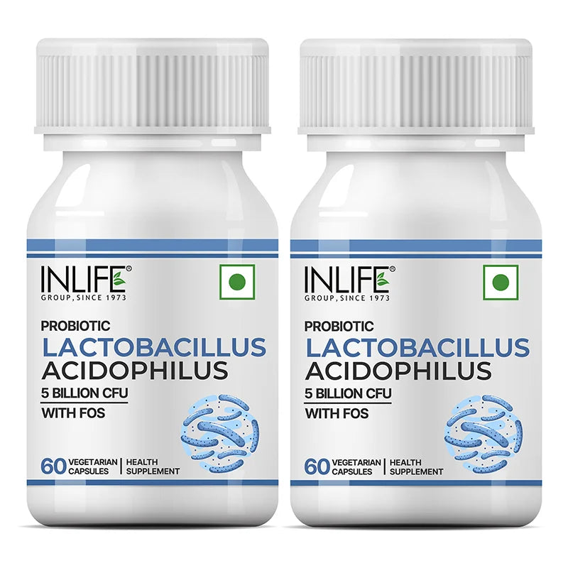 Inlife Lactobacillus Acidophilus Supplement, Veg. Capsules