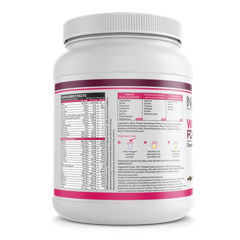 Inlife Whey Protein Powder for Women | 500g