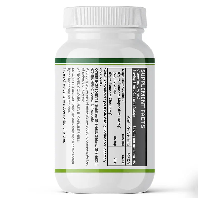 Inlife Magnesium Glycinate with Zinc Supplement