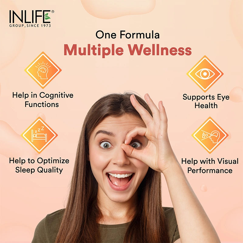 Inlife Natural Lutein & Zeaxanthin Liquid Filled Veg. Capsules | Eye Health & Antioxidant Support