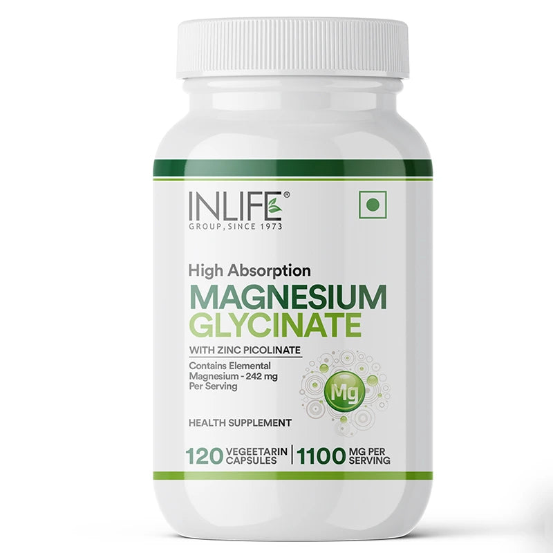 Inlife Magnesium Glycinate with Zinc + Fish oil Double Strength Combo Pack