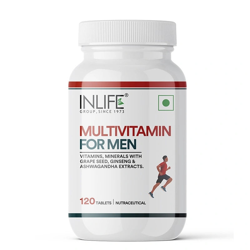 Inlife Multivitamin and Mineral for Men - 60 Tablets | Vegetarian Supplement