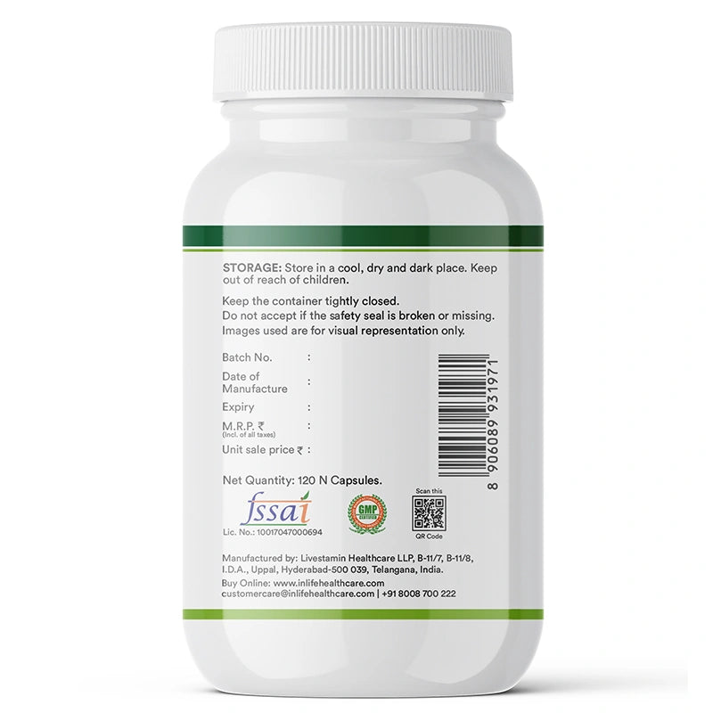 Inlife Magnesium Glycinate 1100 mg with Zinc Capsules