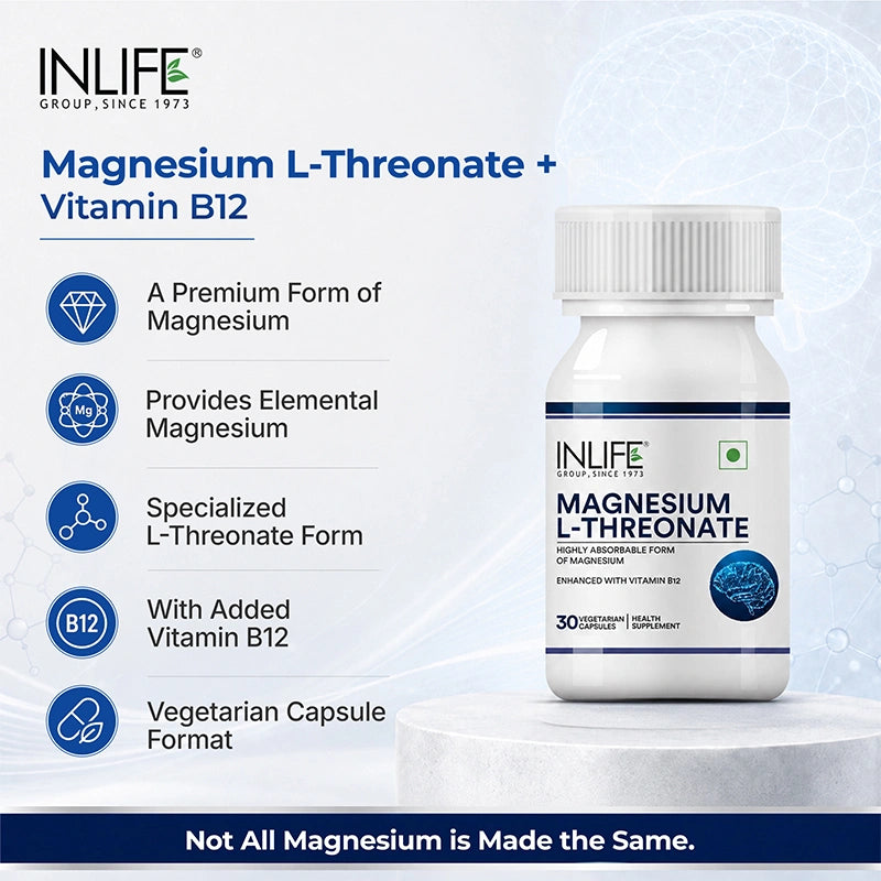 Inlife Magnesium L-Threonate Veg. Capsules