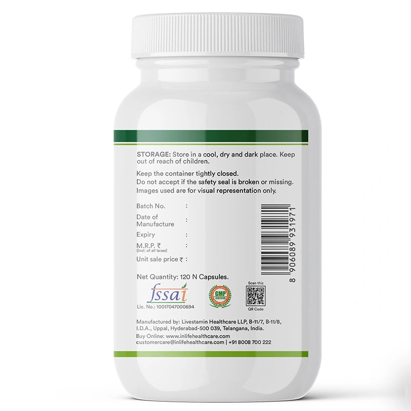 Inlife Magnesium Glycinate with Zinc + Calcium with Vitamin D3, Veg. Combo Pack