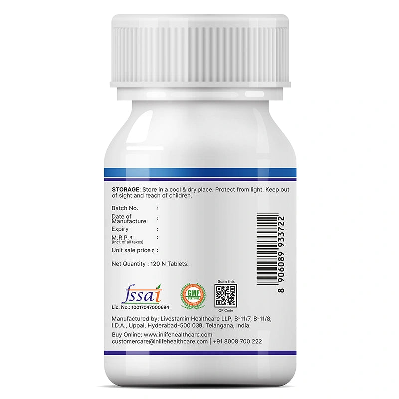 Inlife Melatonin 5mg Tablets Supplement, Veg.Tablets