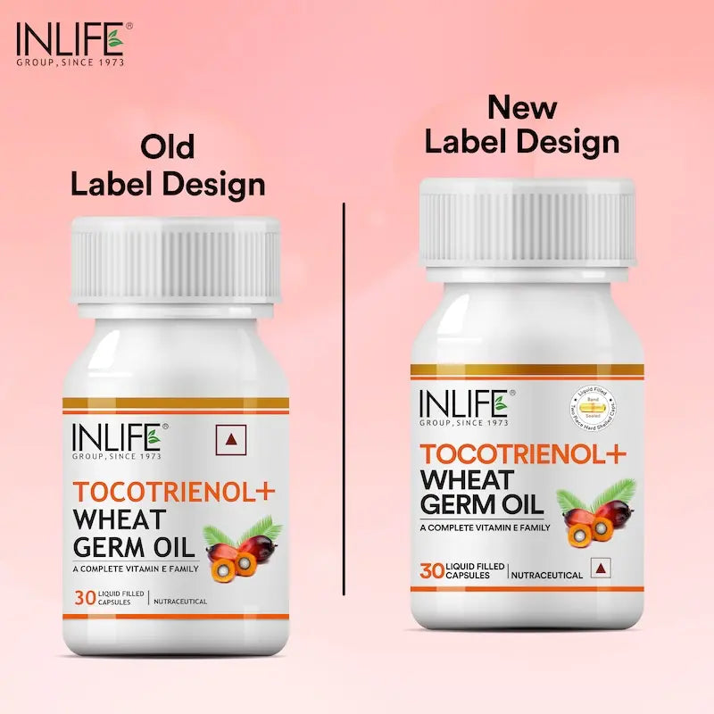 Inlife Tocotrienol Wheat Germ Oil Supplement |Vitamin E Family Capsules