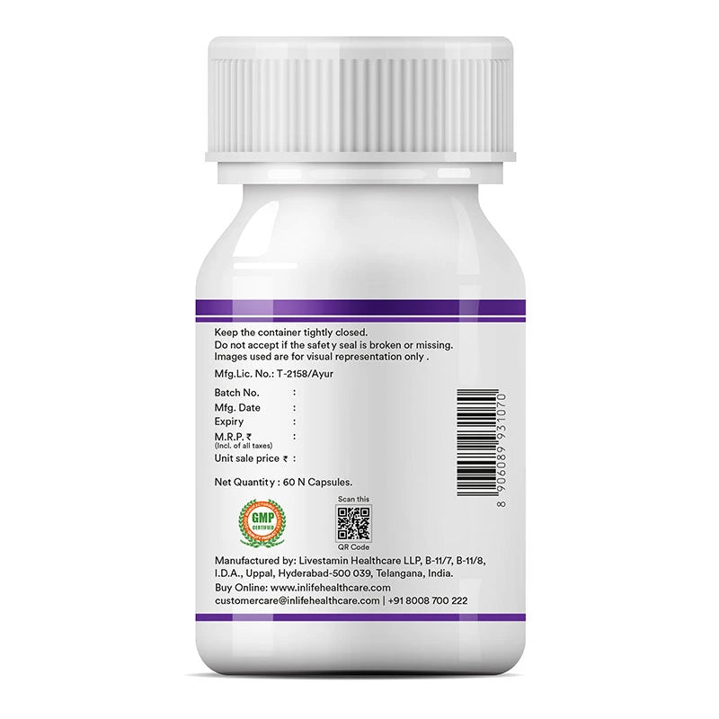 Inlife Licorice Root Supplement | Veg. Capsules
