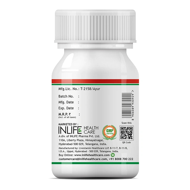 Inlife Safed Musli Extract Supplement |500mg | Veg. Capsules