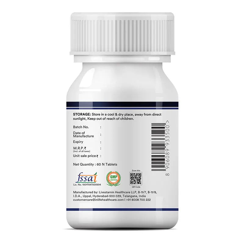 Inlife Melatonin (10mg) with Tagar (250mg)| Vegetarian Tablets