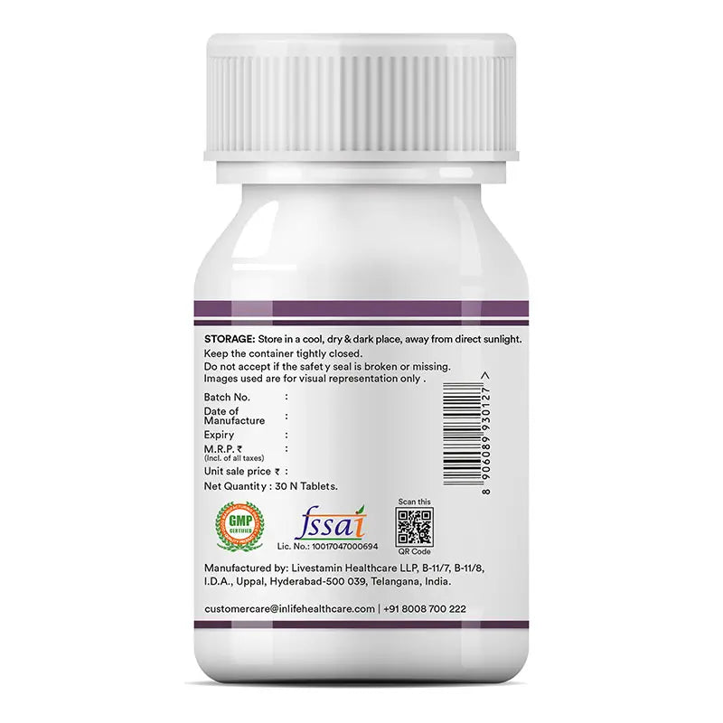 Inlife Coenzyme Q10 (CoQ10) 100 mg | Ubiquinone Chewable Tablets