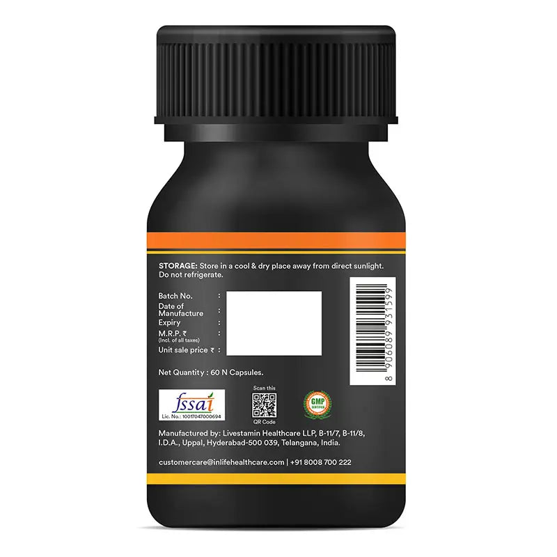 Inlife Berberine with Milk Thistle & Turmeric + Fat Burner with L-Carnitine & Green Coffee | Vegetarian Combo Pack