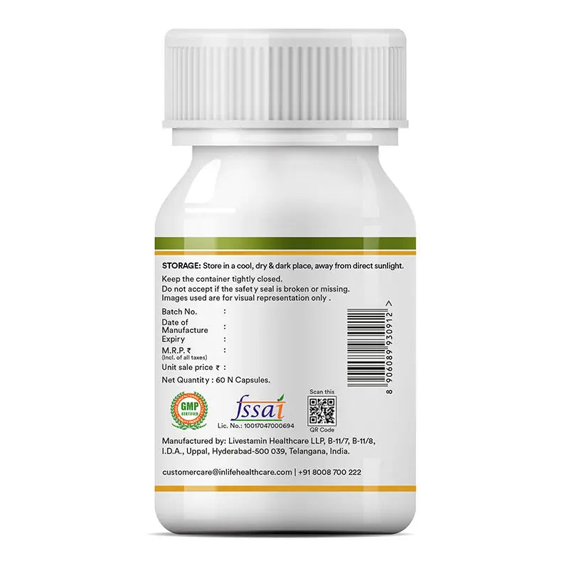 Inlife Ginkgo Biloba Supplement, 120mg, Veg. Capsules