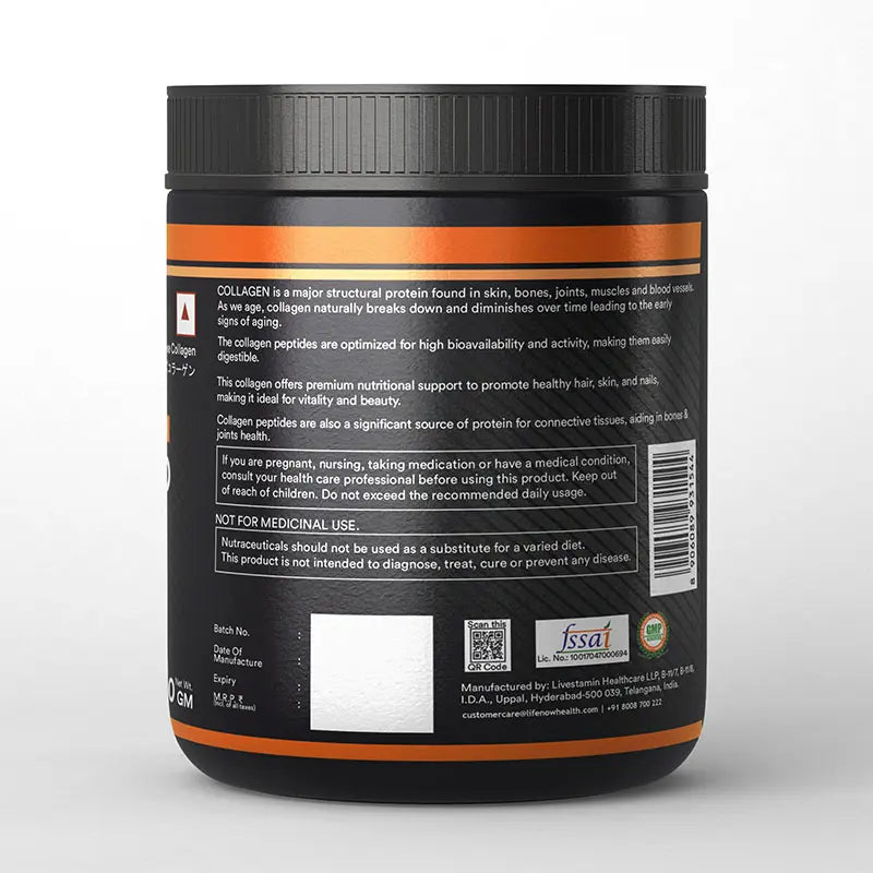 Inlife Hydrolyzed Japanese Collagen Peptides, with Biotin, Hyaluronic Acid & Glucosamine HCl, Powder