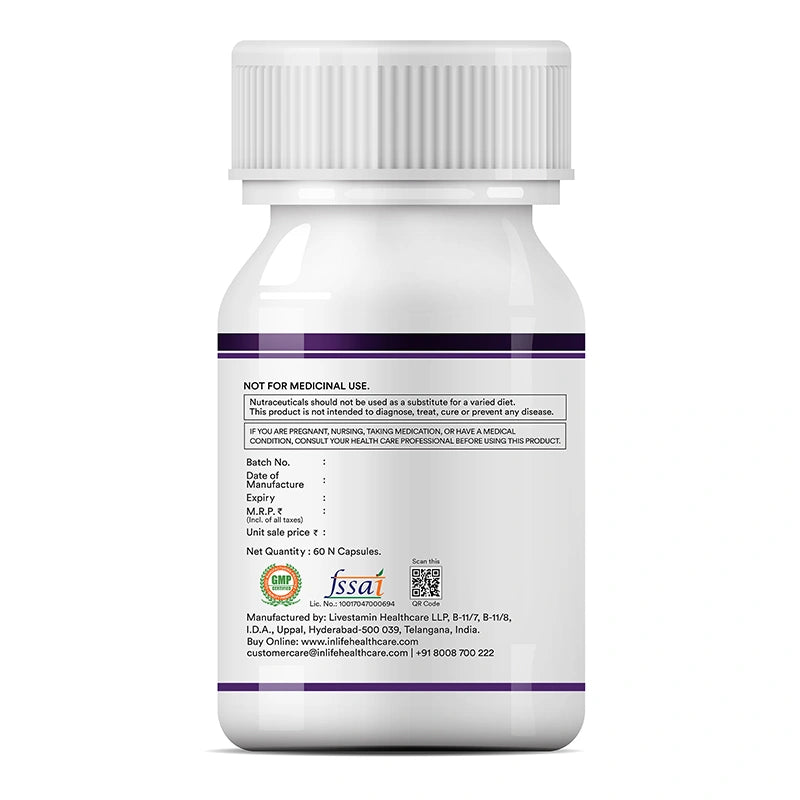 Inlife Natural Trans Resveratrol from Japanese Knotweed, Vegetarian Capsules