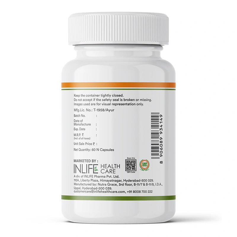 Inlife Frankincense oil supplement bottle right image