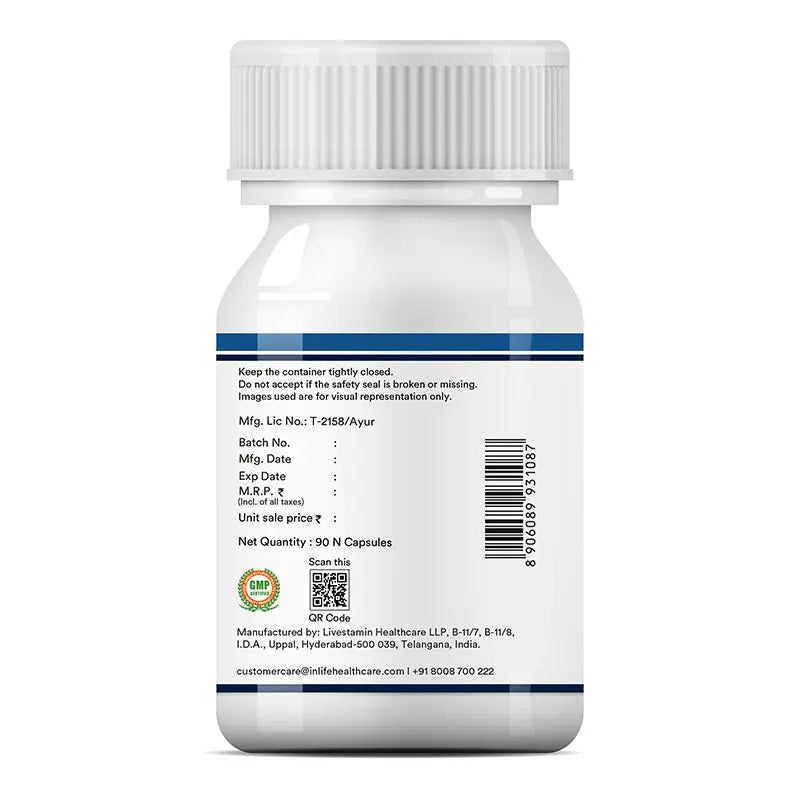 Inlife Shilajit + Ashwagandha | Vegetarian Capsules