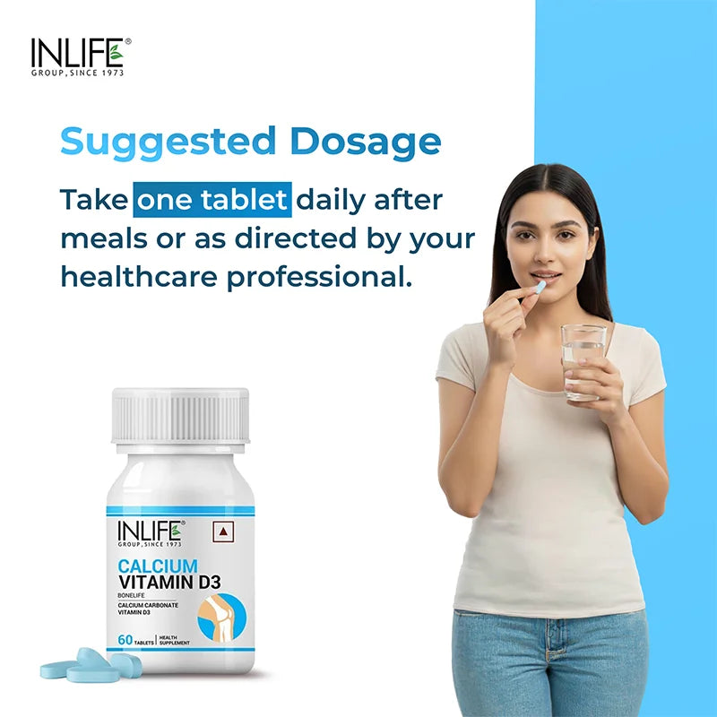 Inlife Calcium with Vitamin D3 Tablets
