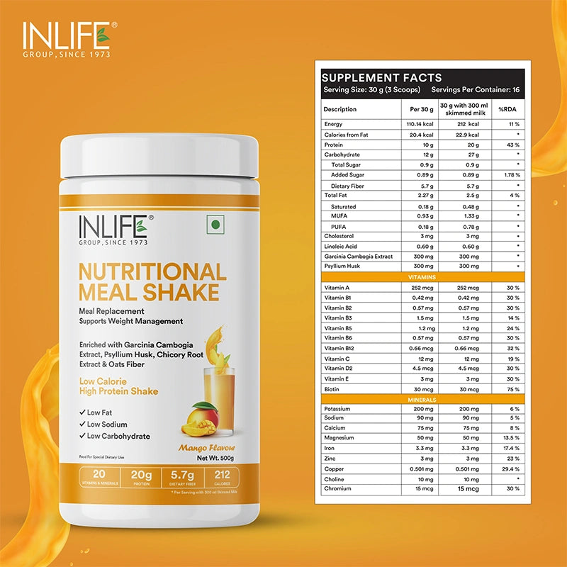 Inlife Nutritional Meal Replacement Shake | 500gms