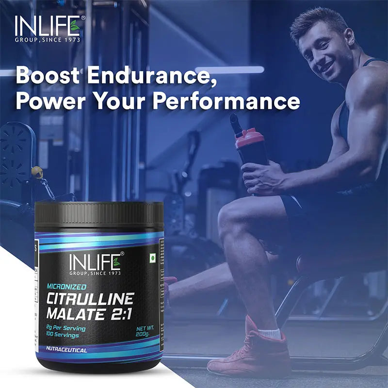 Inlife Citrulline Malate Powder 2:1 Supplement | 200 gms