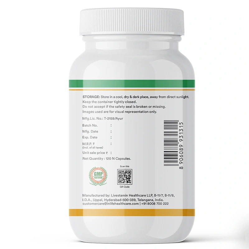 Inlife Garcinia Cambogia Extract Supplement, 1600mg, Veg. Capsules