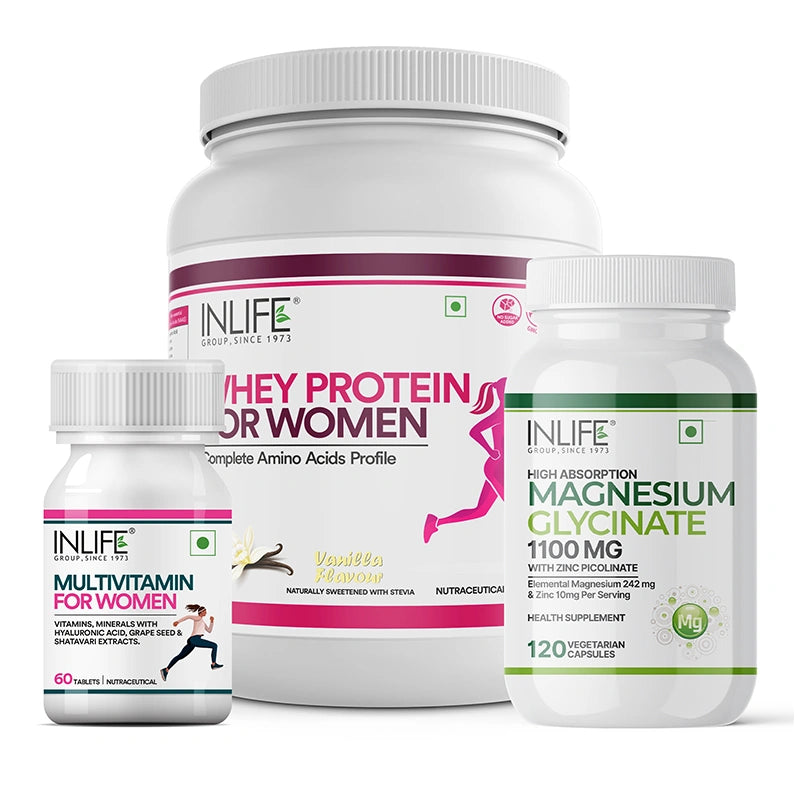 The Strong Sister Combo, Women’s Whey + Multivitamin + Magnesium