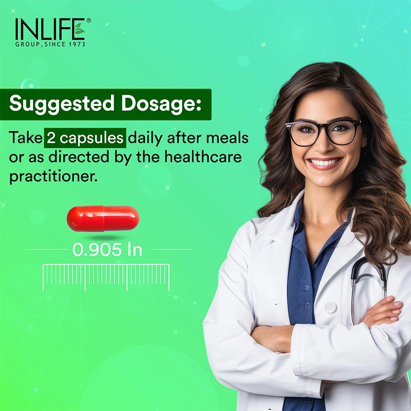 Inlife Magnesium Glycinate with Zinc + Calcium with Vitamin D3 | Vegetarian Combo Pack