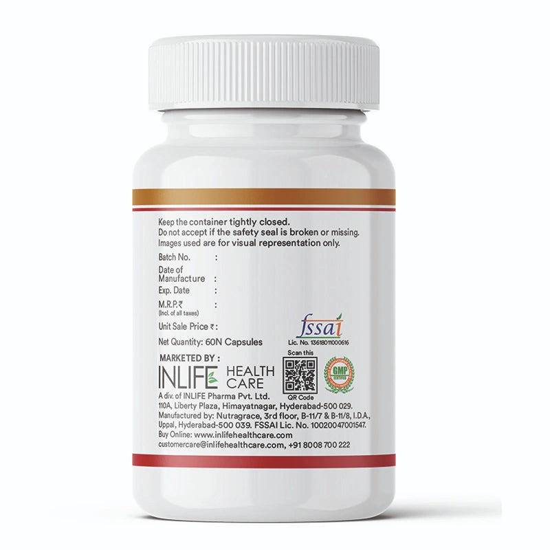 Inlife Evening Primrose Oil Supplement, 500mg Capsules