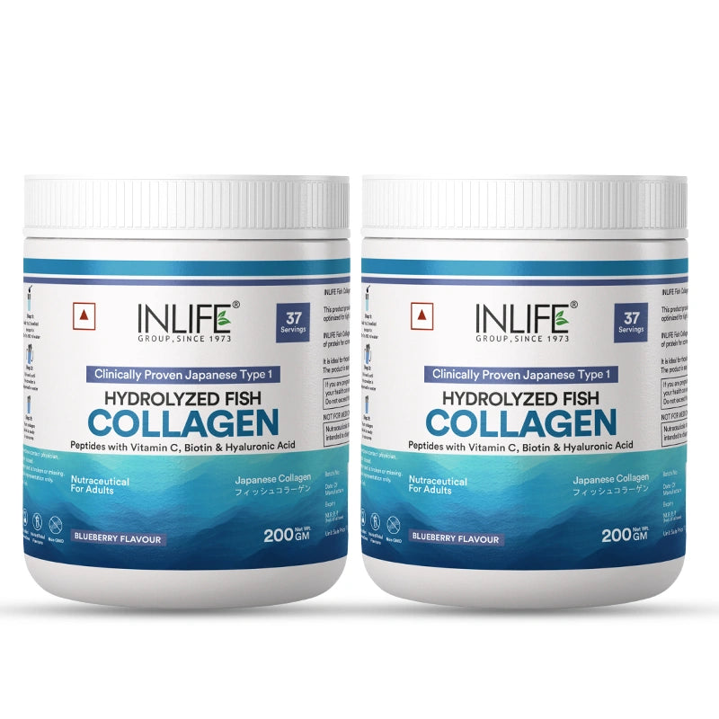 INLIFE Hydrolysed Marine Fish Collagen, Flavored