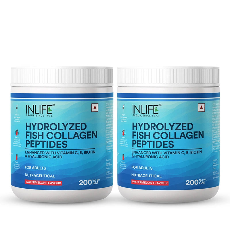 Inlife Hydrolyzed Marine Fish Collagen Peptides, Flavored
