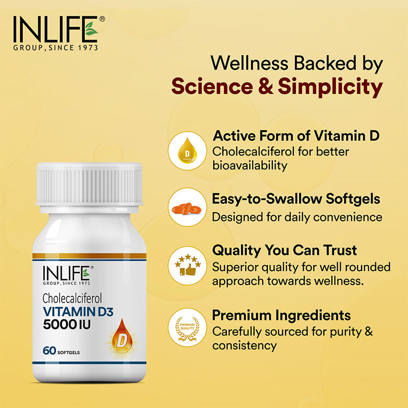 Vitamin B12, D3 5000 IU & Magnesium Glycinate Combo | Supports Bone & Nerve Health