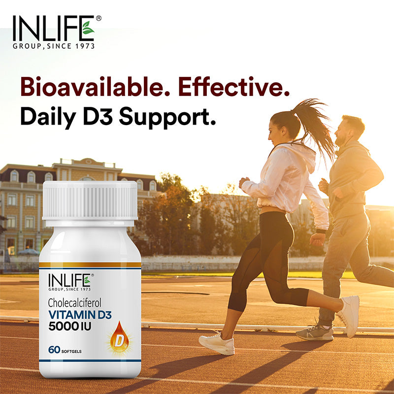 Vitamin B12, D3 5000 IU & Magnesium Glycinate Combo | Supports Bone & Nerve Health