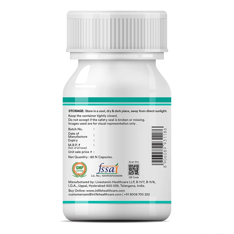 Inlife Multivitamin & Minerals Supplement for Men, Veg. Capsules