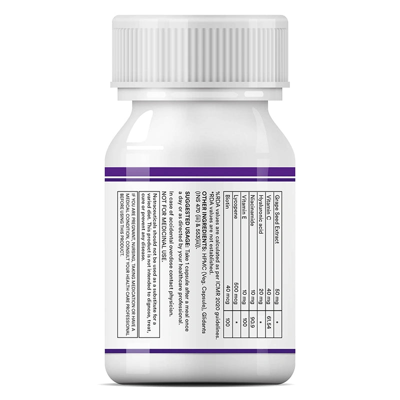 Inlife L‑Glutathione Capsules with Vitamin C, E, Niacinamide