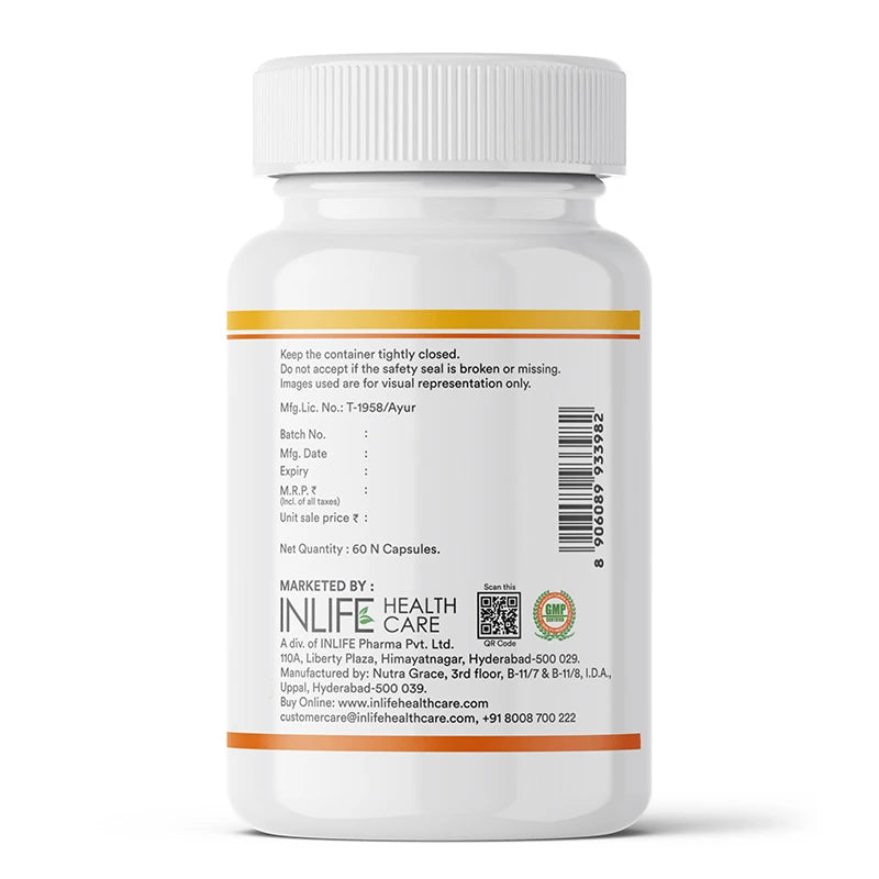 Inlife Turmeric Oil + Curcumin, Liquid-Filled Veg. Capsules