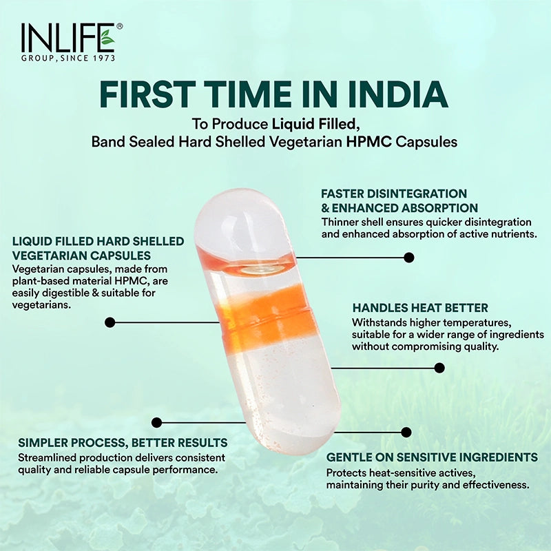 Inlife Plant Based Vitamin D3 K2 Supplement, Lichen Source, 600 IU, Veg. Capsules