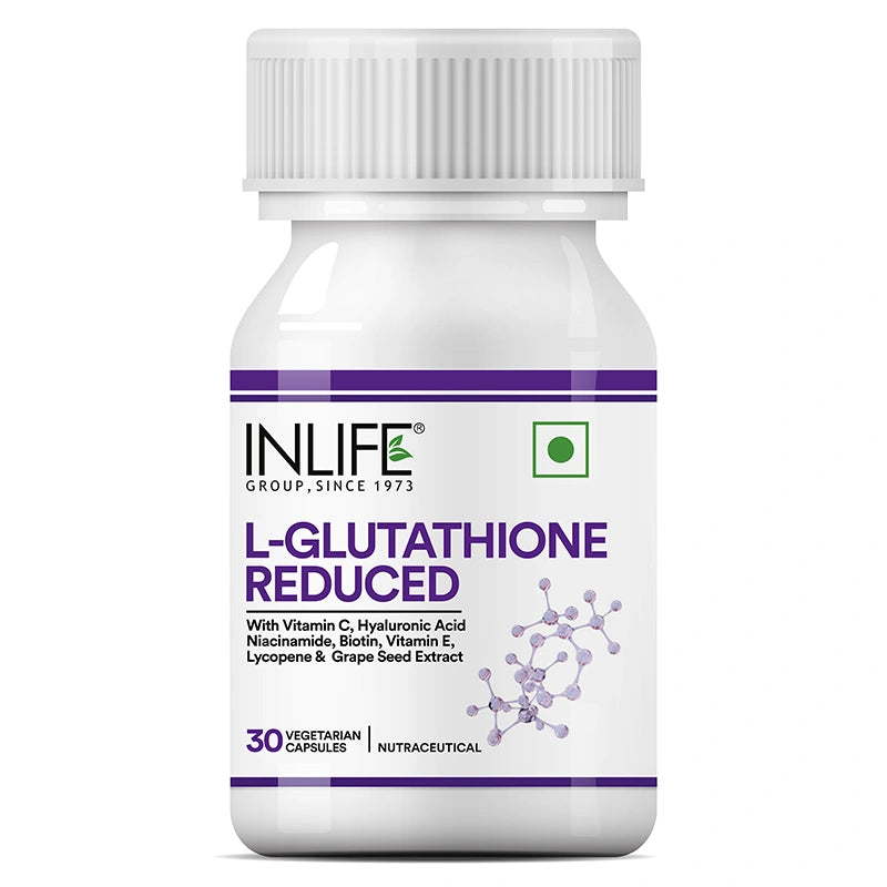 Inlife L‑Glutathione Capsules with Vitamin C, E, Niacinamide