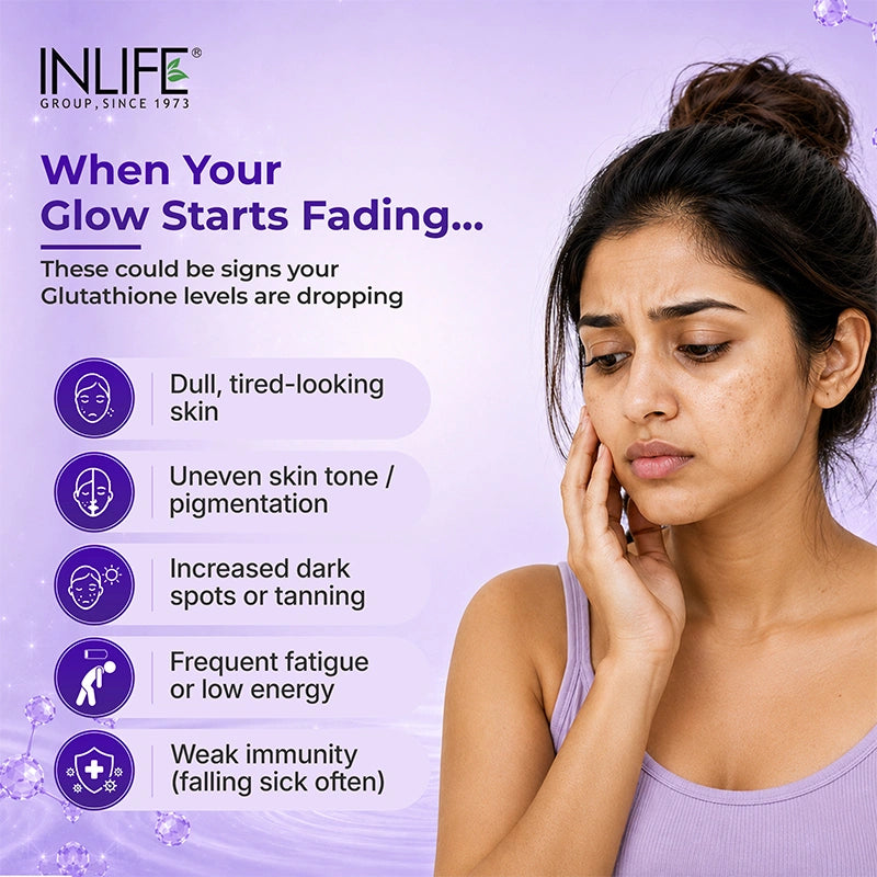 Inlife L‑Glutathione Capsules with Vitamin C, E, Niacinamide