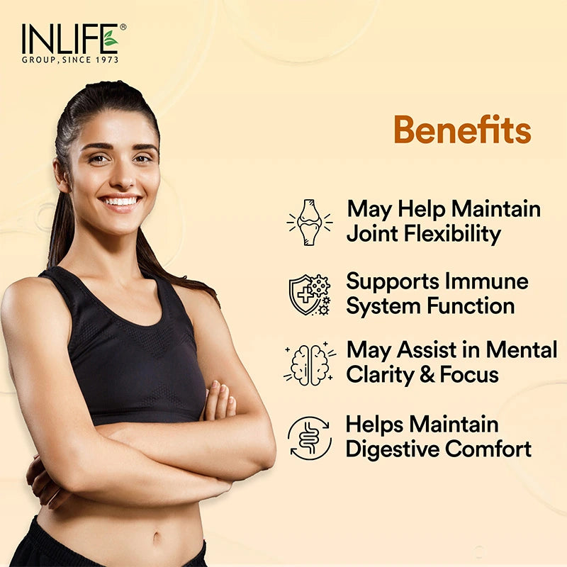 Inlife Turmeric Oil + Curcumin | Liquid Filled HPMC Capsules | 60 Veg. Capsules