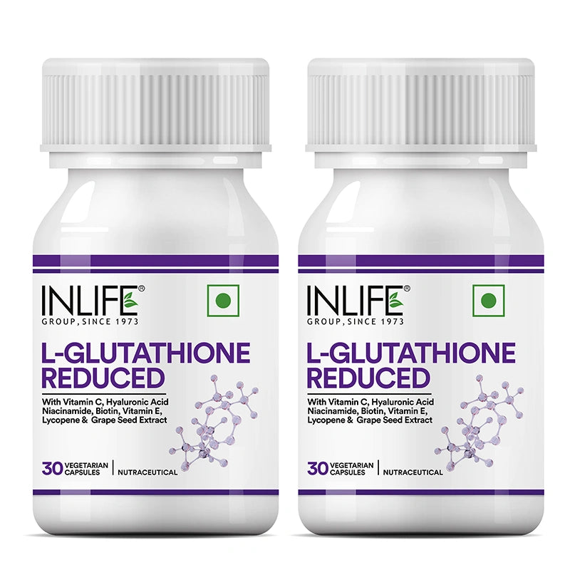 Inlife L‑Glutathione Capsules with Vitamin C, E, Niacinamide