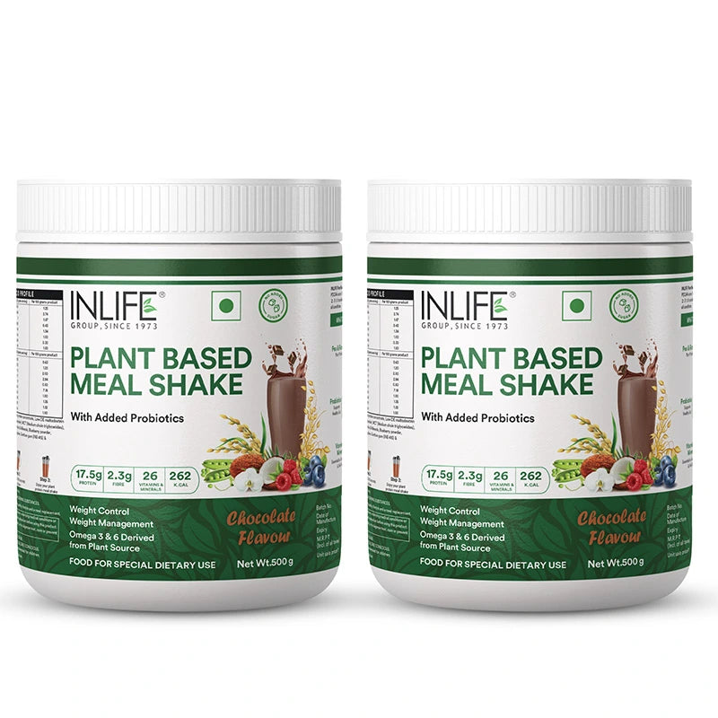 Inlife Plant Based Meal Replacement Shake with Added Probiotics | 500 gms
