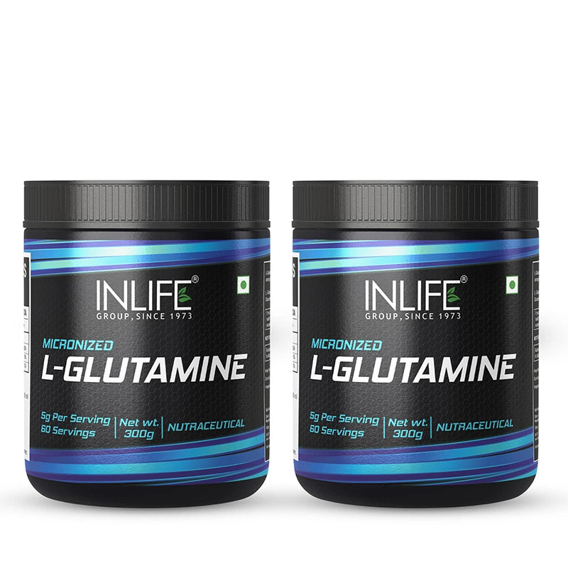 Inlife Micronized L-Glutamine Powder Supplement | 300 grams