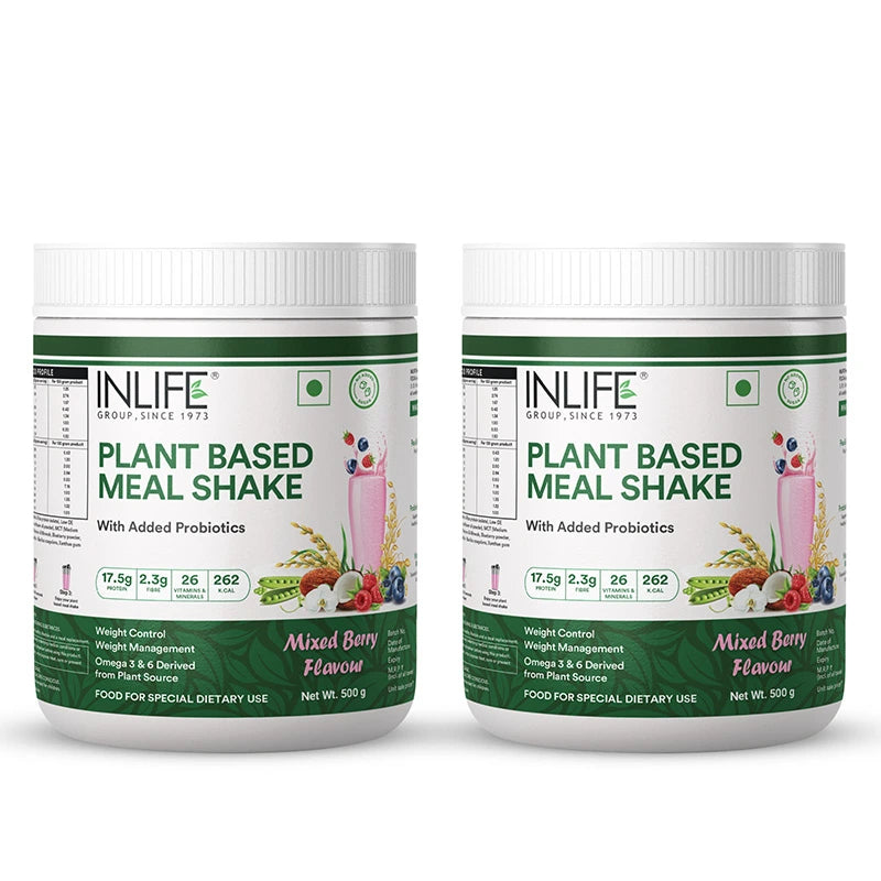 Inlife Plant Based Meal Replacement Shake with Added Probiotics | 500 gms
