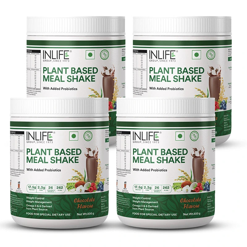 Inlife Plant Based Meal Replacement Shake with Added Probiotics | 500 gms