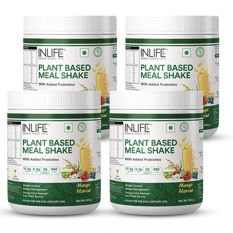 Inlife Plant Based Meal Replacement Shake with Added Probiotics | 500 gms