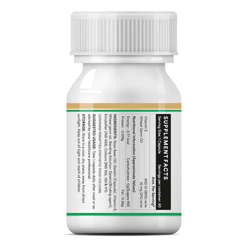 Inlife Vitamin E Wheat Germ Oil Capsules