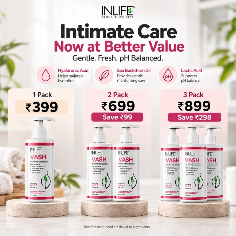Inlife Natural Feminine Intimate Wash, For Women