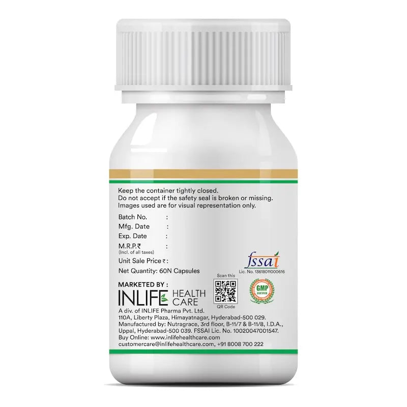 INLIFE Wheat Germ Oil Supplement | 500mg Capsules | Natural Vitamin E